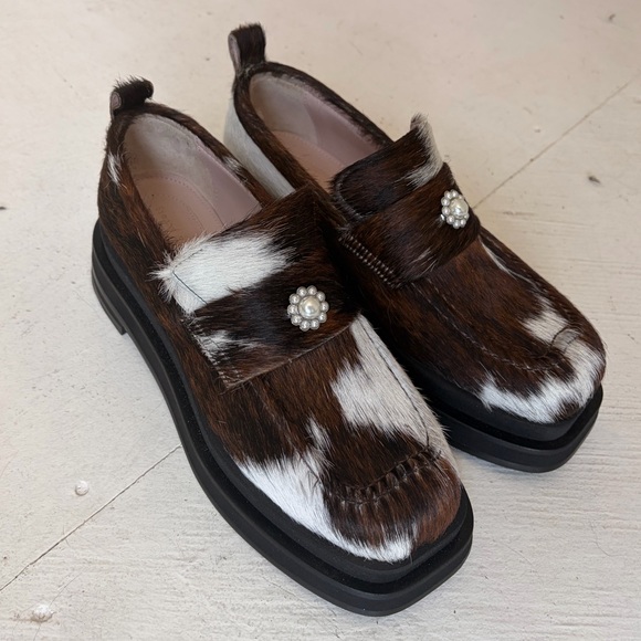 Shoes - SIMONE ROCHA Heart Toe Loafers with Pearls